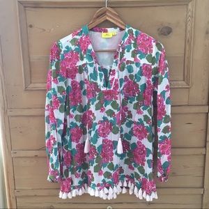 Roberta Roller Rabbit Josefina Tunic Geranium XS